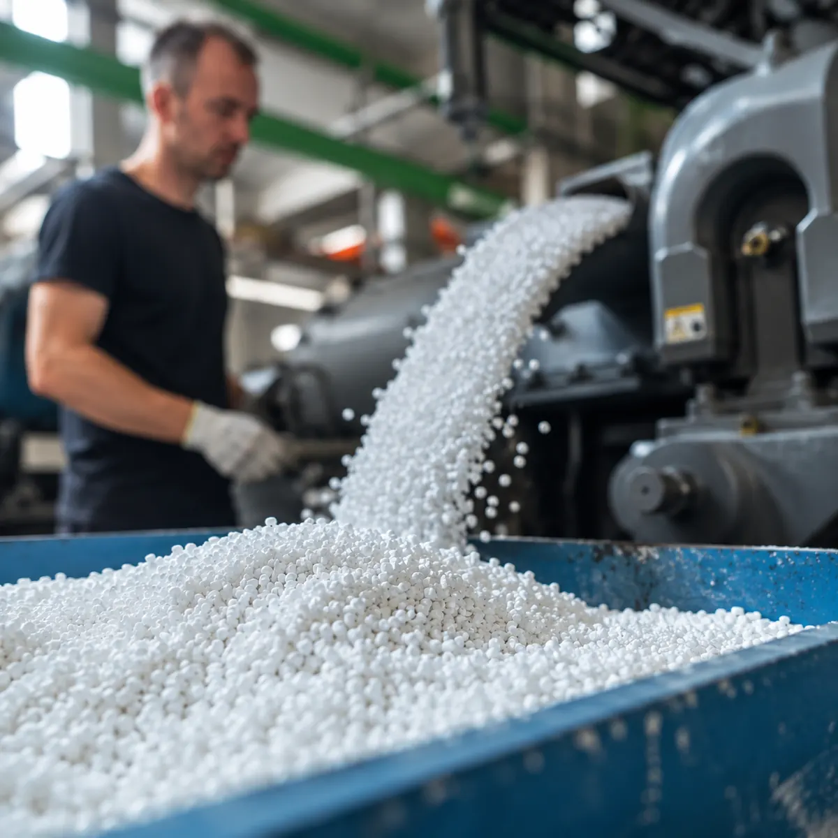 Produção industrial de matéria-prima para móveis de polipropileno